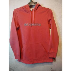 Columbia pullover hoodie. Full cotton. Pink/Salmon